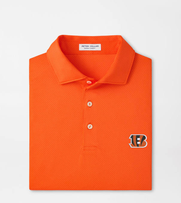 Cincinnati Bengals Hugo Performance Jersey Polo in Orange6