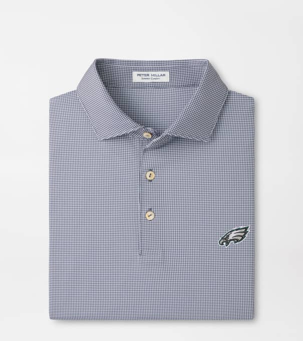 Philadelphia Eagles Border Performance Jersey Polo in Iron