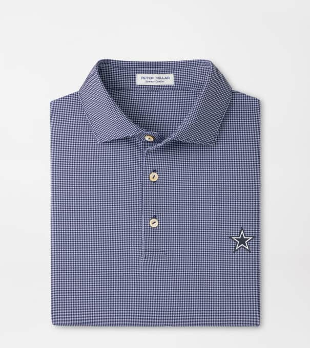 Dallas Cowboys Border Performance Jersey Polo in Navy