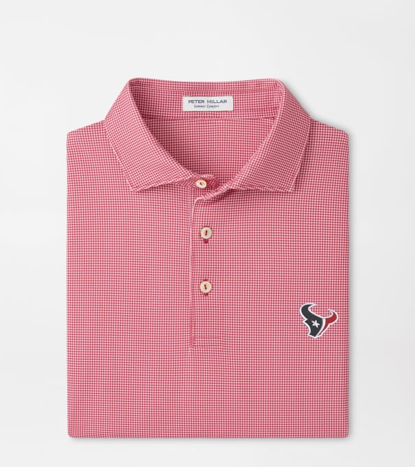 Houston Texans Border Performance Jersey Polo in Red3
