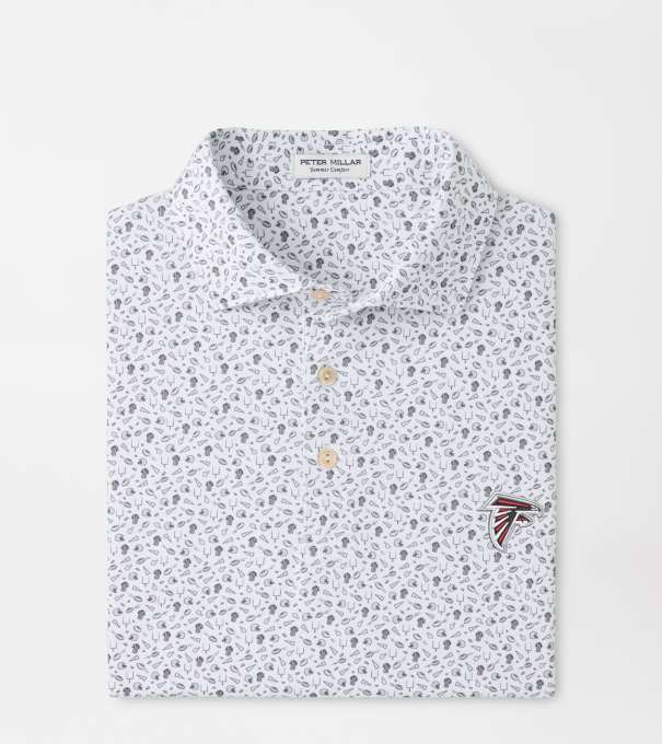 Atlanta Falcons Kick Off Performance Jersey Polo in Gale Grey