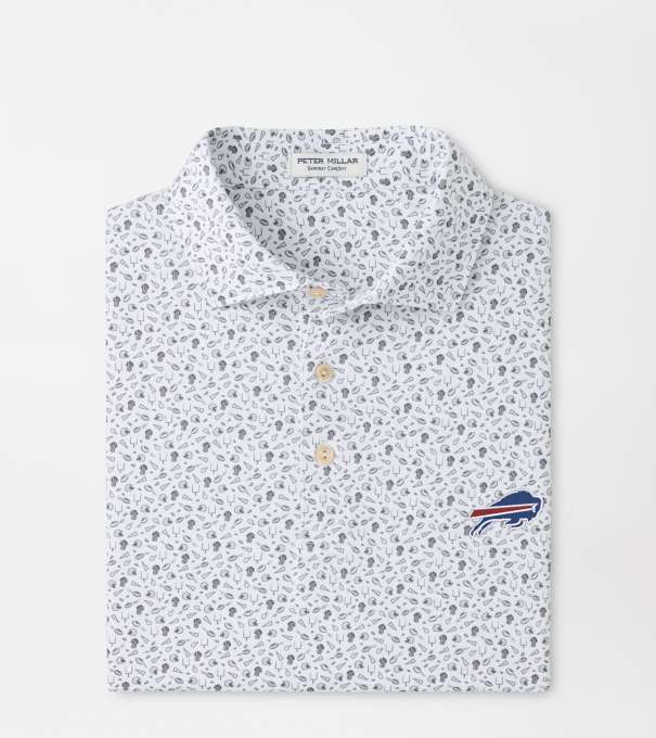 Buffalo Bills Kick Off Performance Jersey Polo in Gale Grey