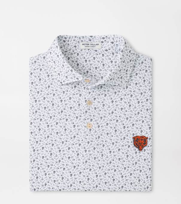 Chicago Bears Kick Off Performance Jersey Polo in Gale Grey