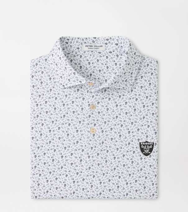 Las Vegas Raiders Kick Off Performance Jersey Polo in Gale Grey