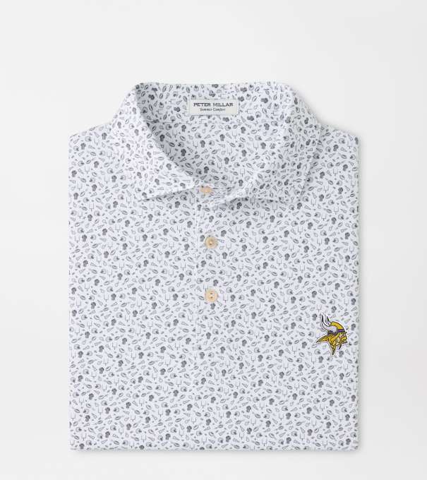 Minnesota Vikings Kick Off Performance Jersey Polo in Gale Grey