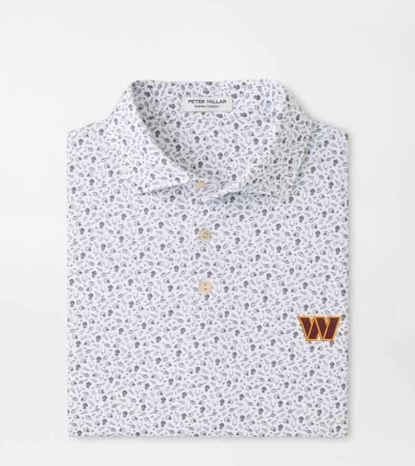 Washington Commanders Kick Off Performance Jersey Polo in Gale Grey