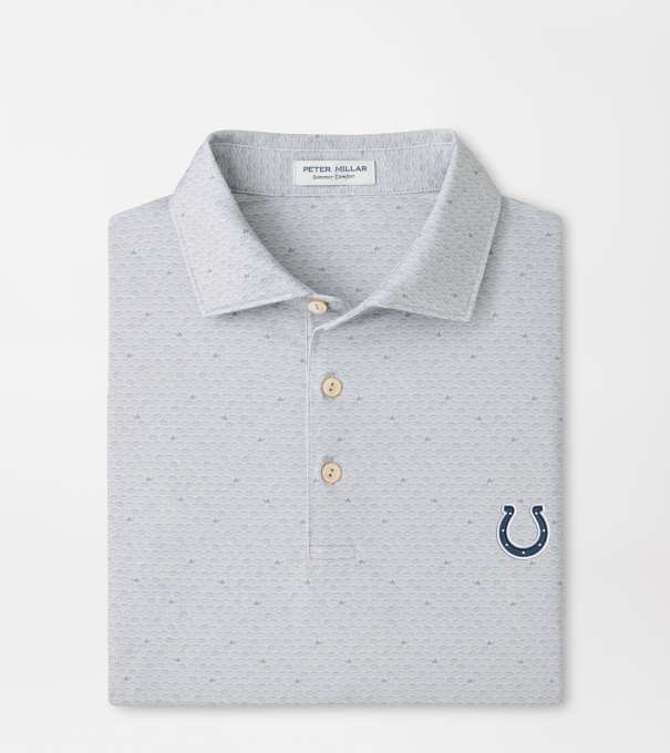 Indianapolis Colts On The Ball Performance Jersey Polo in British Grey