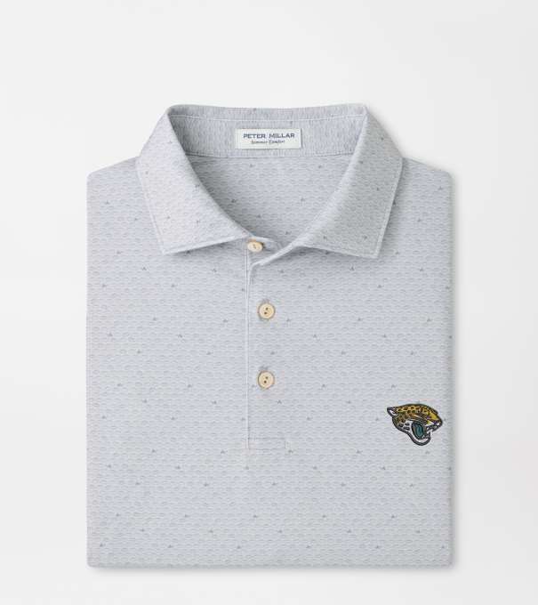 Jacksonville Jaguars On The Ball Performance Jersey Polo in British Grey