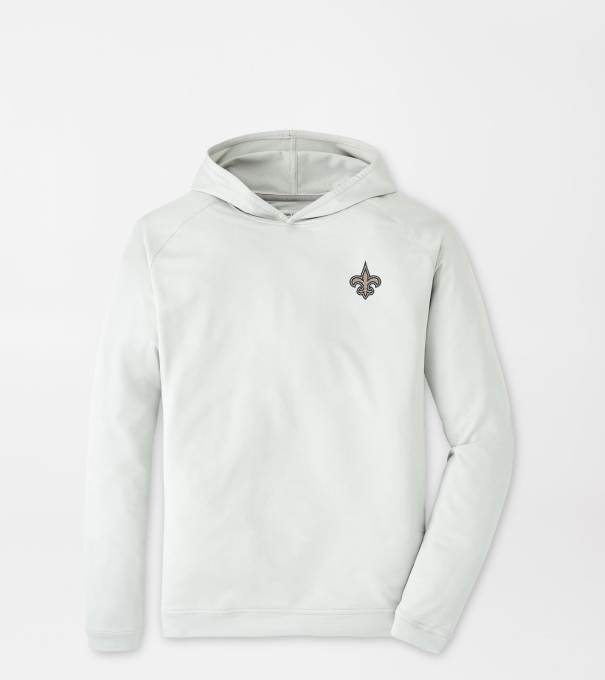 New Orleans Saints Pine Performance Hoodie in British Grey