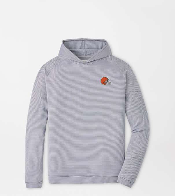 Cleveland Browns Pine Sugar Stripe Performance Hoodie in Iron