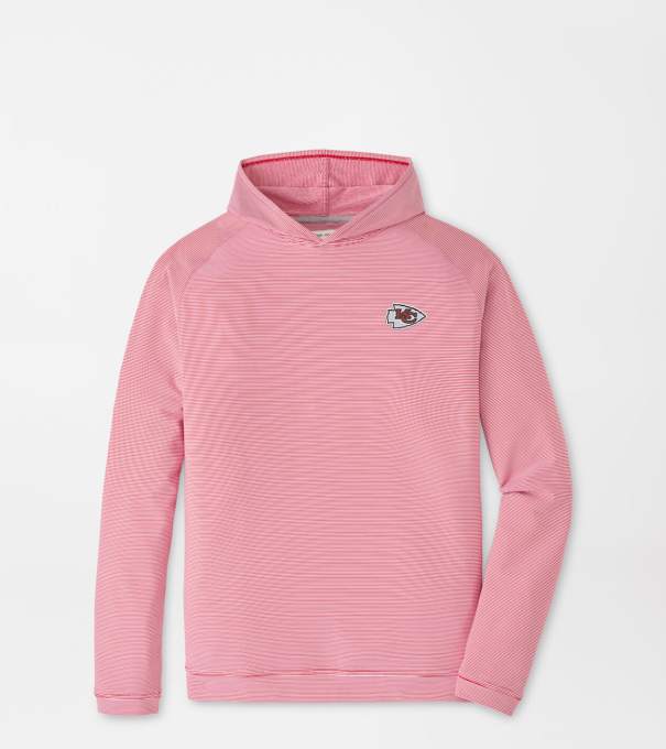 Kansas City Chiefs Pine Sugar Stripe Performance Hoodie in Red3