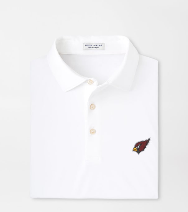 Arizona Cardinals Solid Performance Jersey Polo in White