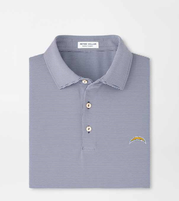 Los Angeles Chargers Jubilee Performance Jersey Polo in Navy