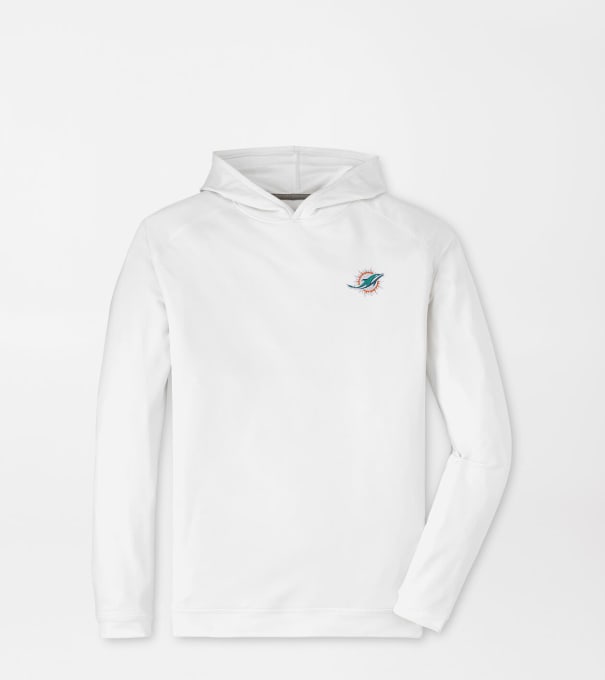 Miami Dolphins Pine Performance Hoodie in White