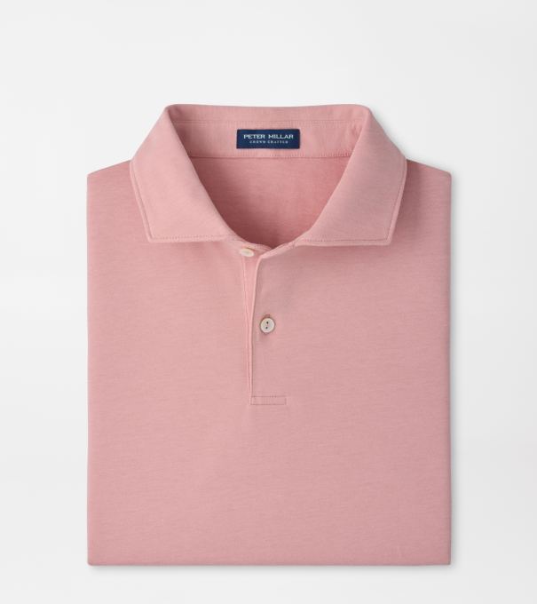 Albatross Cotton-Blend Piqu&eacute; Polo in MELROSE PINK