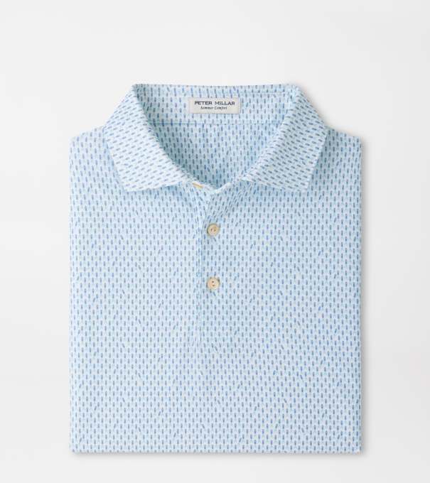 Weekend Wake Performance Jersey Polo in White