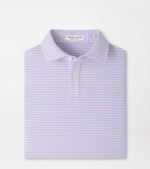 Pierce Youth Performance Jersey Polo in White