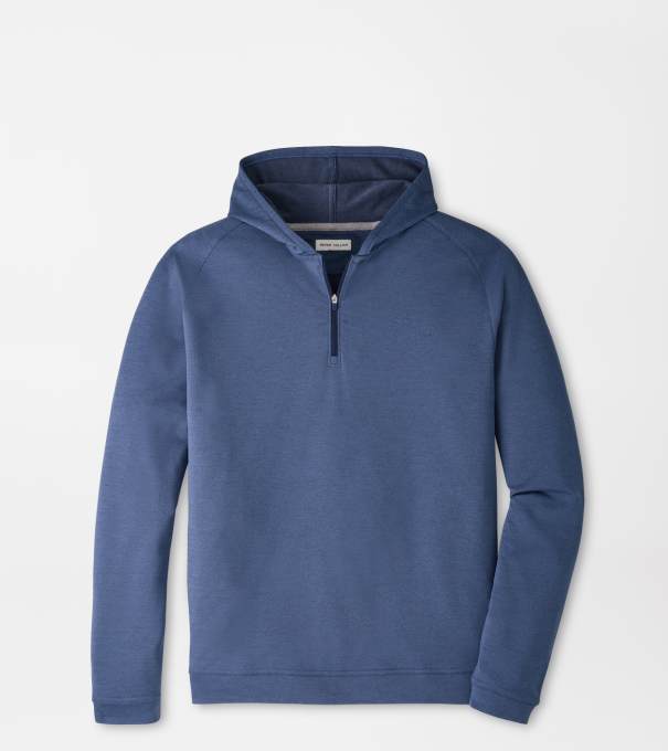 Pine Quarter-Zip Performance Hoodie in Navy