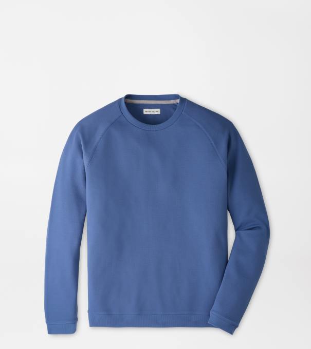 Cradle Piqu&eacute; Performance Crewneck in BALI BLUE