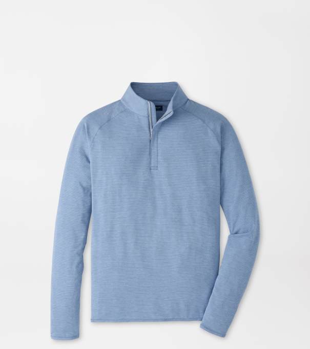 Stealth Stripe Performance Quarter-Zip in WINDY BLUE
