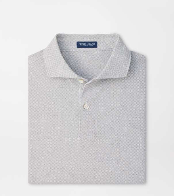 Caldara Performance Jersey Polo in White