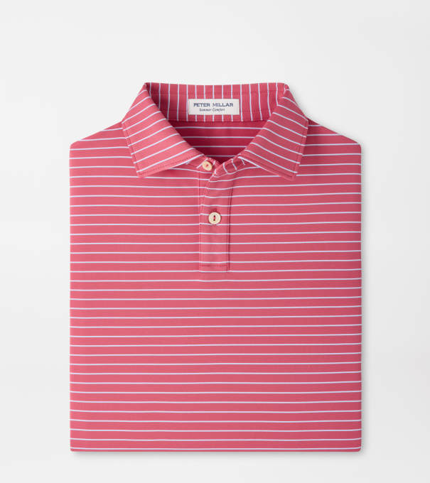 Oaks Youth Performance Jersey Polo in RED CORAL