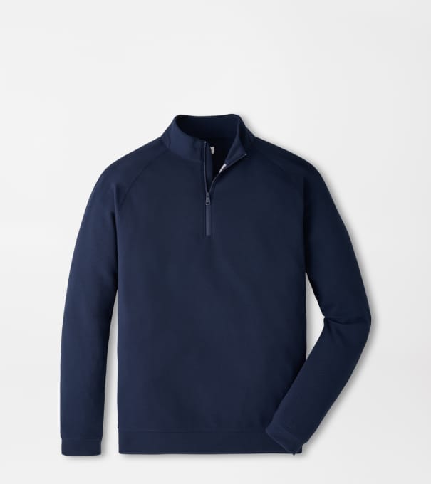 Cradle Piqu&eacute; Performance Quarter-Zip in Navy