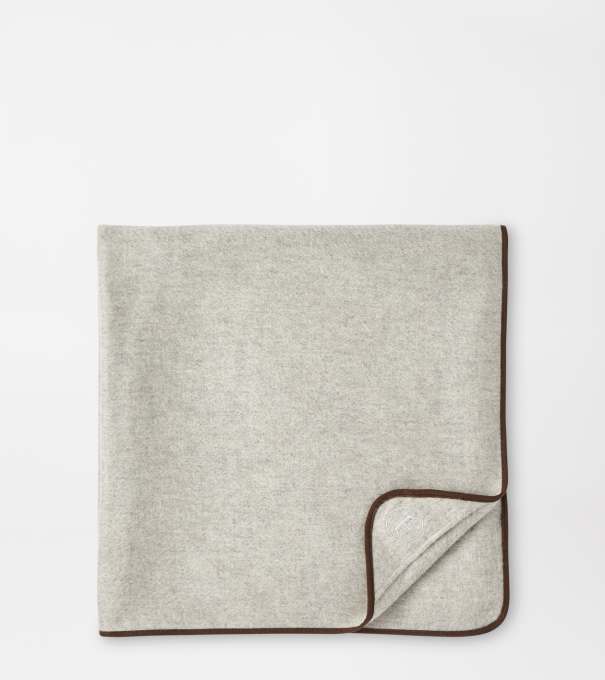 Luxury Cashmere Throw in British Grey