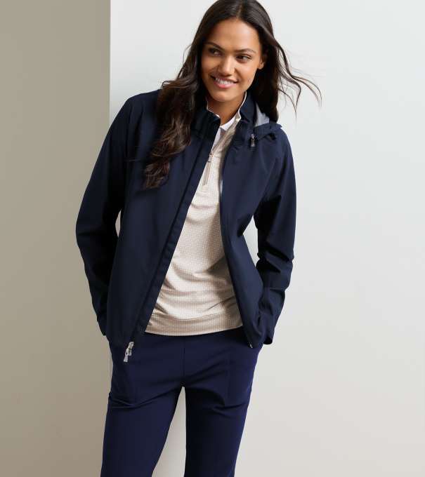 Surrey Waterproof Rain Jacket in Navy