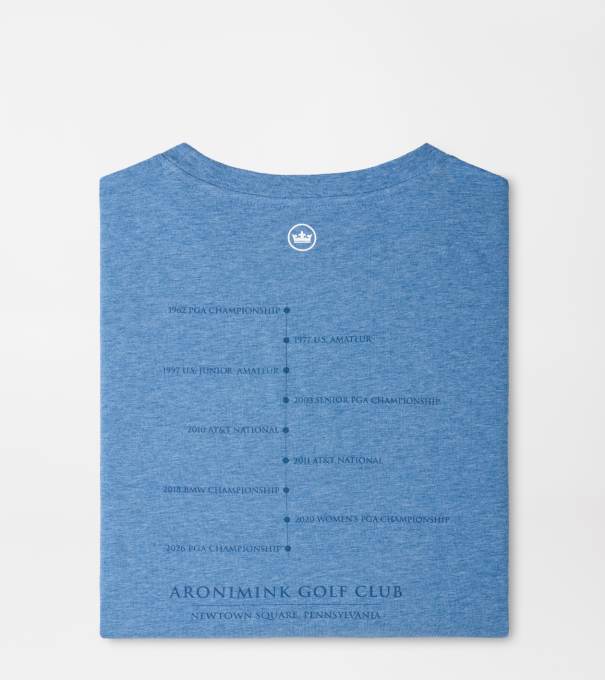 2026 PGA Championship "Major Stops" T-Shirt in Nautilus Blue