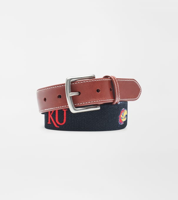 University of Kansas Belt in Black