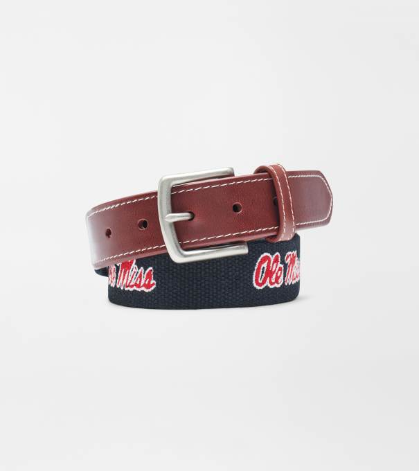 Ole Miss Rebels Belt in Black