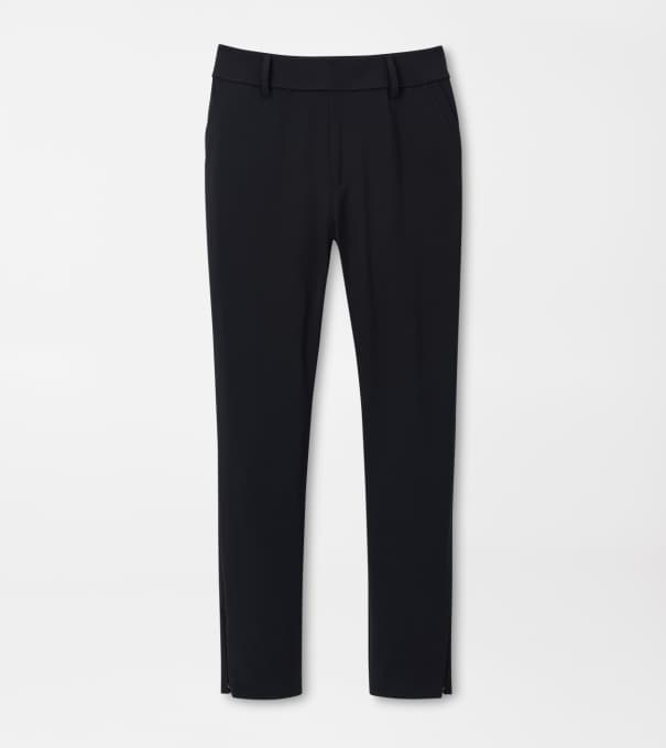 Bingham High Stretch Bonded Ankle Pant in Black