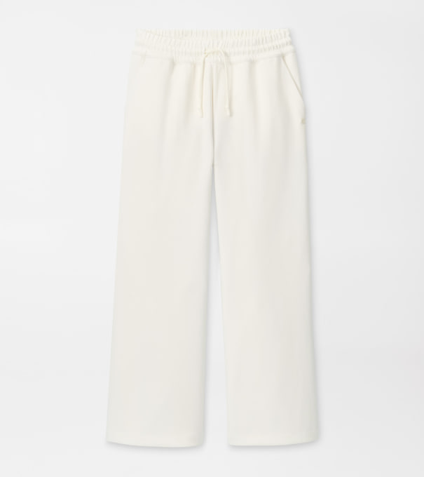 Flora Knit Cropped Pant in SOFT WHITE