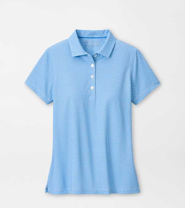 Maritime Valley Short Sleeve Jersey Polo in BLUE STARLING