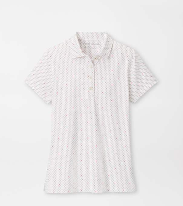 Diamond In The Rough Short Sleeve Jersey Polo in White