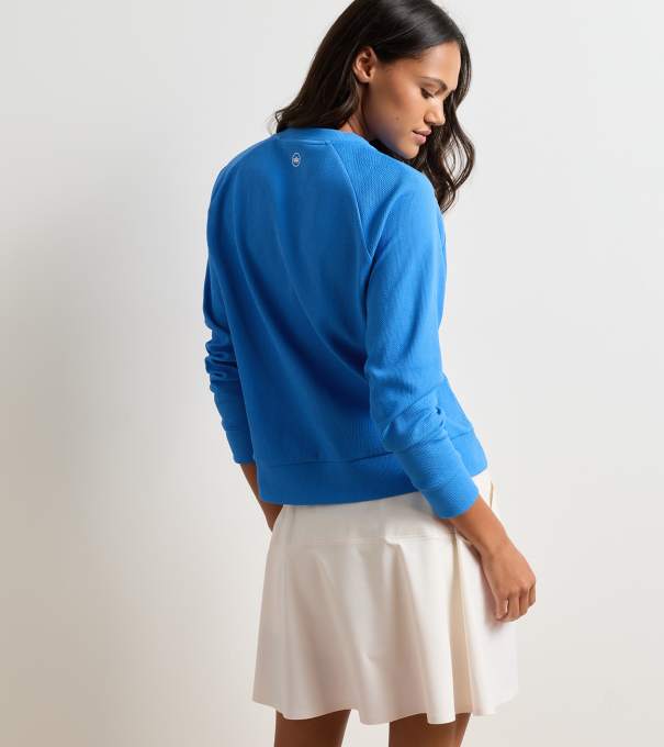 Lumi-Knit Lite Performance Crewneck in BLUE STARLING