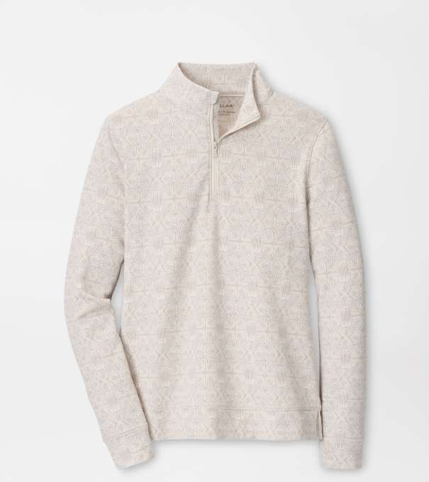 Shell Serenade Perth Performance Quarter-Zip in Ivory