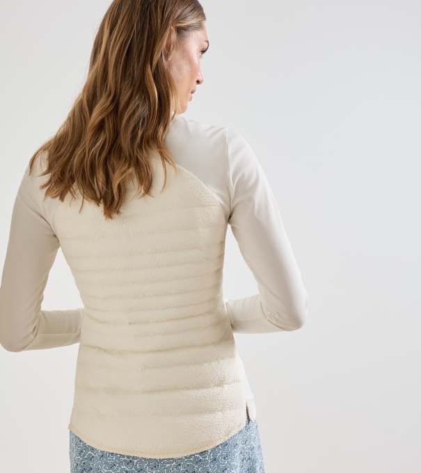 Merge Seersucker Hybrid Jacket in Ivory