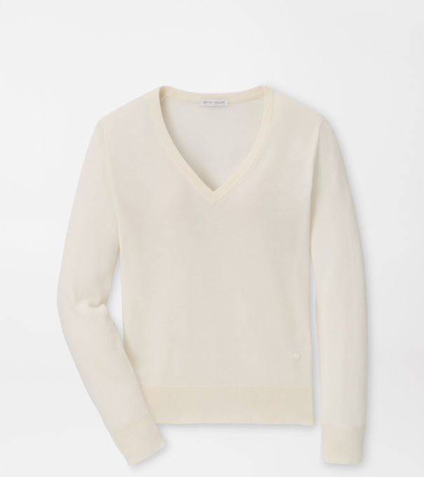 Mirage V-Neck Sweater in Ivory
