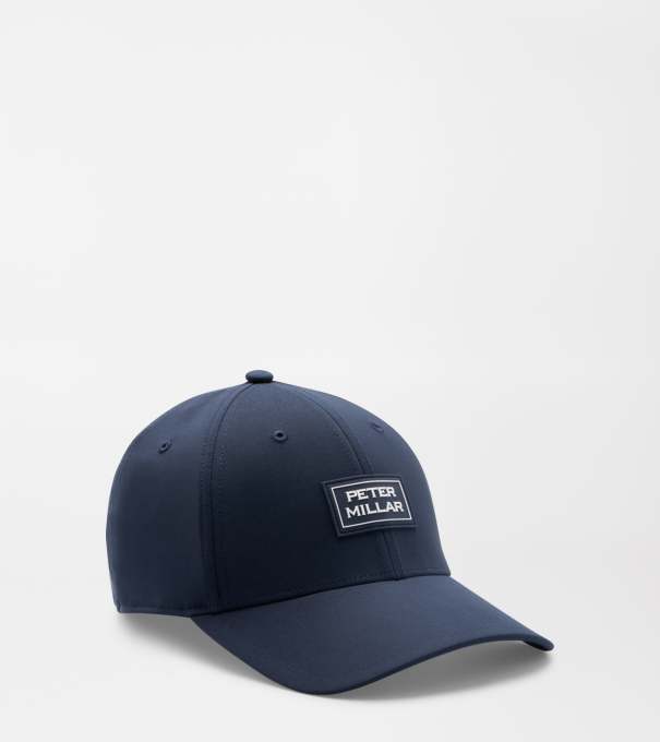 Pursuit Performance Stacked Logo Hat in Navy