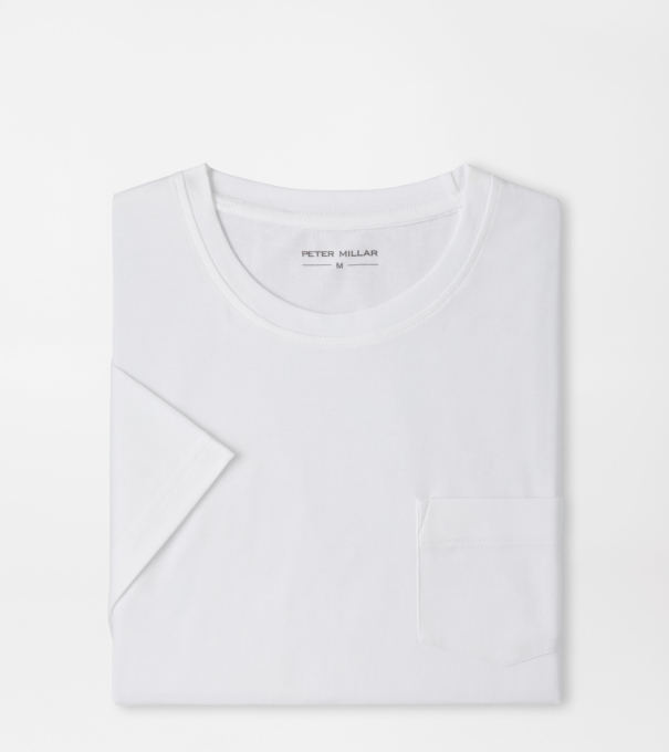 Crown Comfort Short-Sleeve Pocket Tee in White