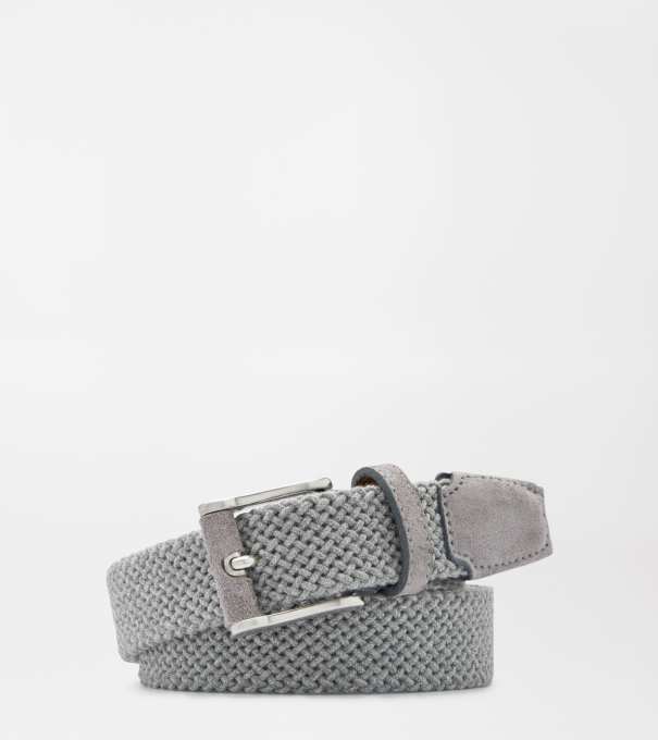 Crafted Woven Belt in Nickel