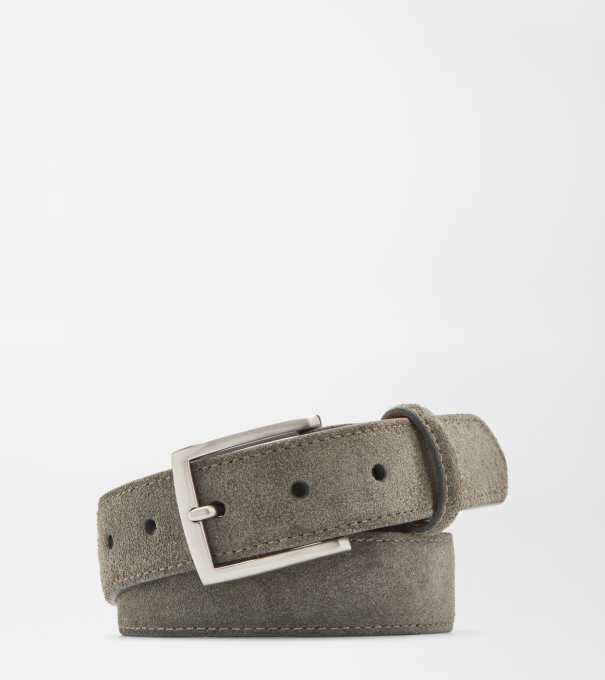 Excursionist Suede Belt in Smoke