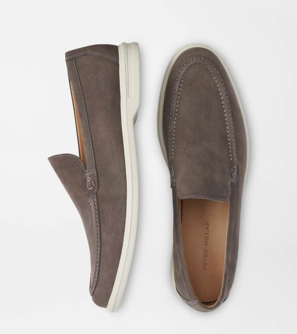 Excursionist Nubuck Venetian Loafer in Smoke
