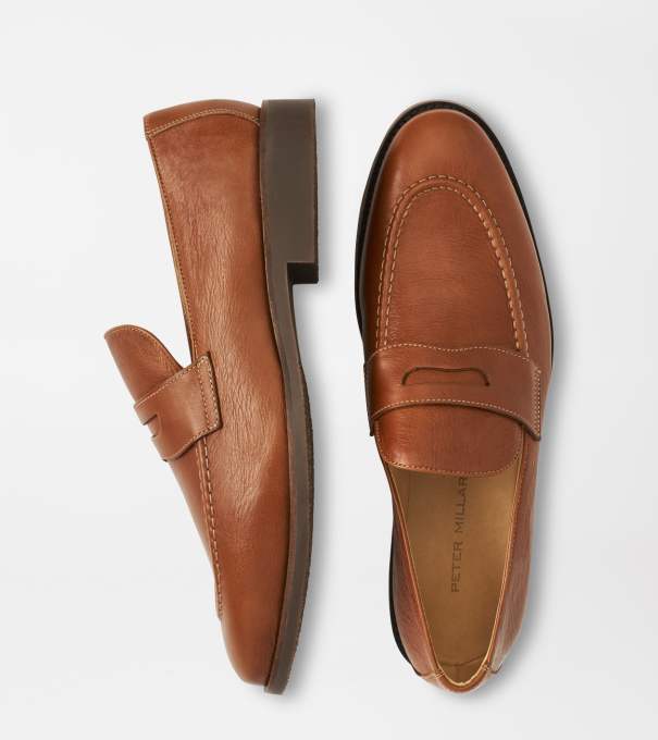 Madison Penny Loafer in Cognac
