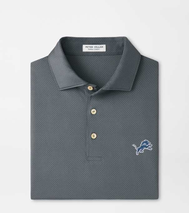 Detroit Lions Hugo Performance Jersey Polo in Iron