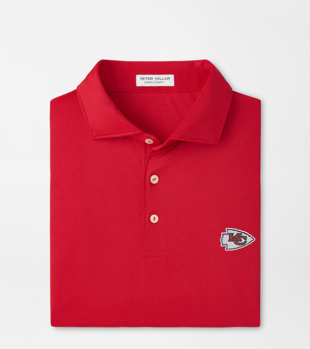 Kansas City Chiefs Hugo Performance Jersey Polo in Red3