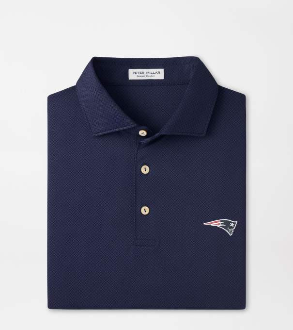 New England Patriots Hugo Performance Jersey Polo in Navy