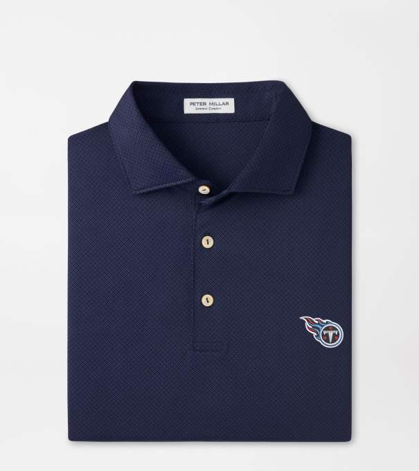 Tennessee Titans Hugo Performance Jersey Polo in Navy